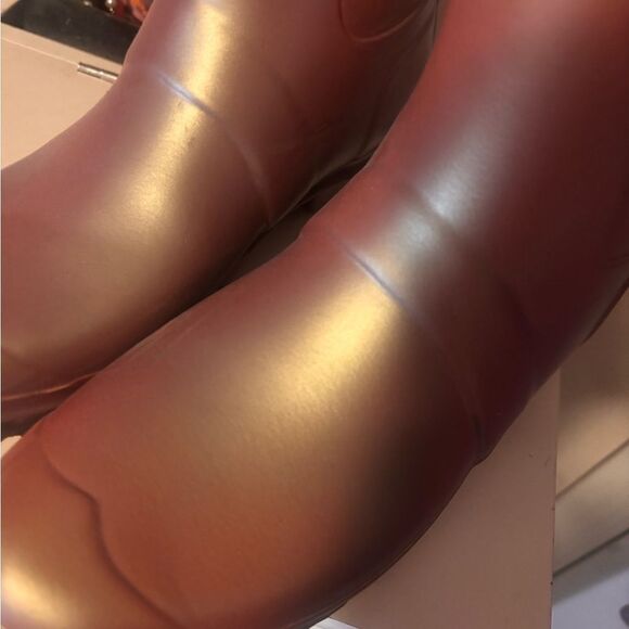 Hunter Iridescent Pink Tall Rain Boots - Picture 2 of 6